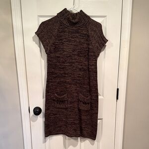 Calvin Klein Turtleneck Knit Sweater Dress